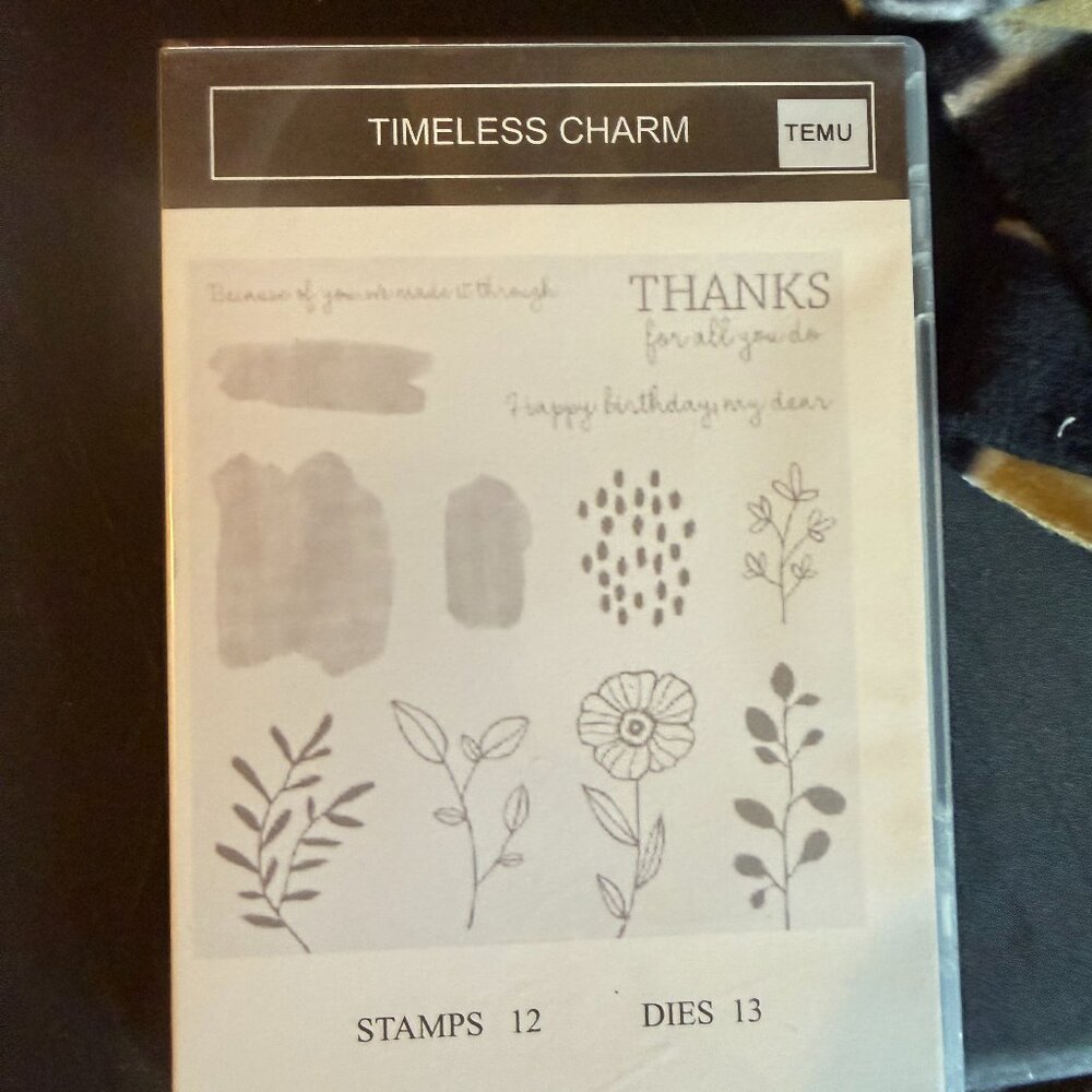 Temu Stamps and Dies Timeless Charm